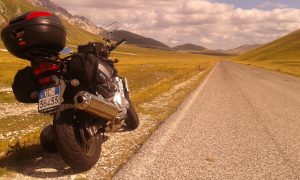 In moto a Campo Imperatore