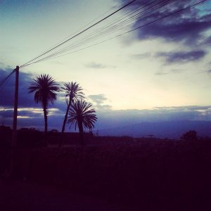 Foto dalla Colombia, sud America, tramonto Villa de Leyva atardecer sunset