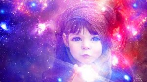 bambina indaco