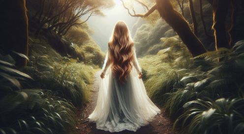 ragazza viaggio spirituale
